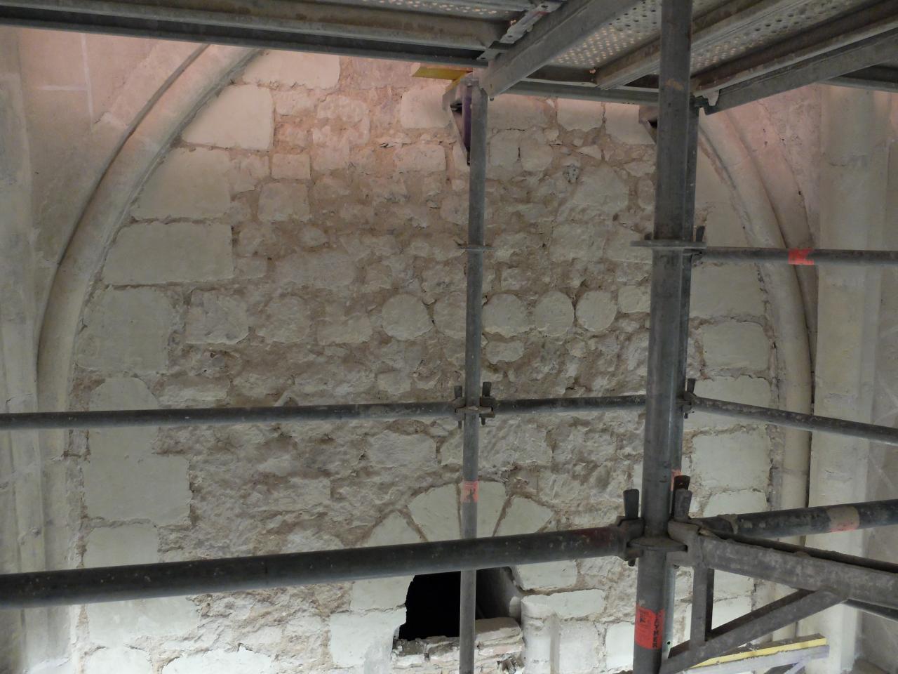 travaux dans l'église